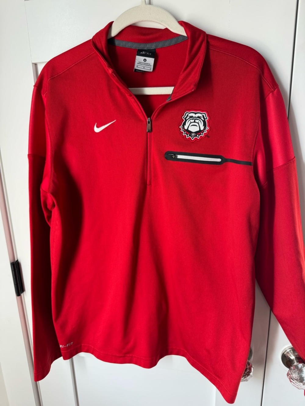 Nike Men’s Georgia Bulldogs Dri-Fit 1/4 Zip Pullover size M